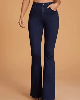 High Waist Flare Leg Jeans