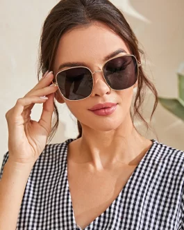 Metal Frame Square Sunglasses